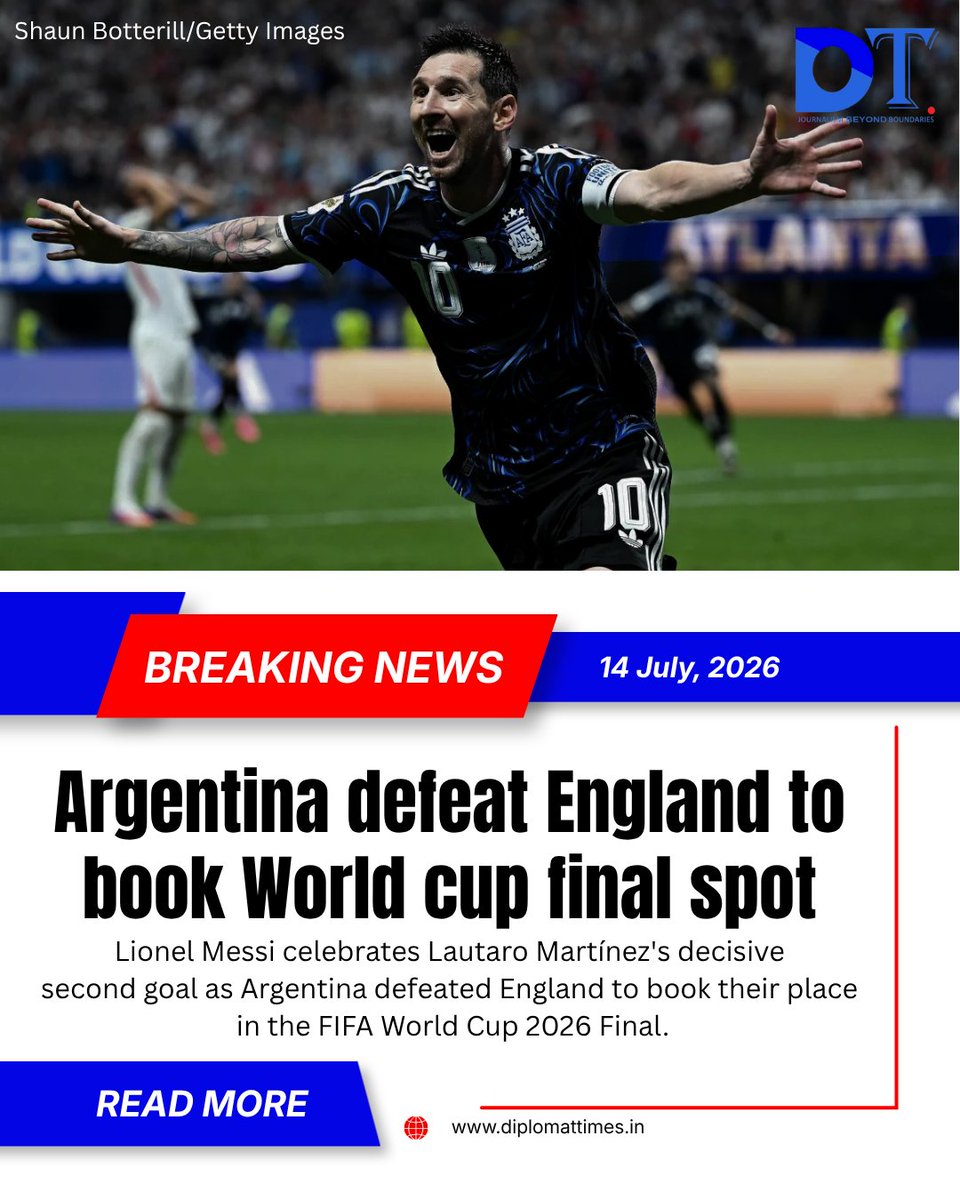 Lionel Messi celebra junto a Lautaro Martínez tras el gol de la remontada de Argentina ante Inglaterra en el Mundial 2026